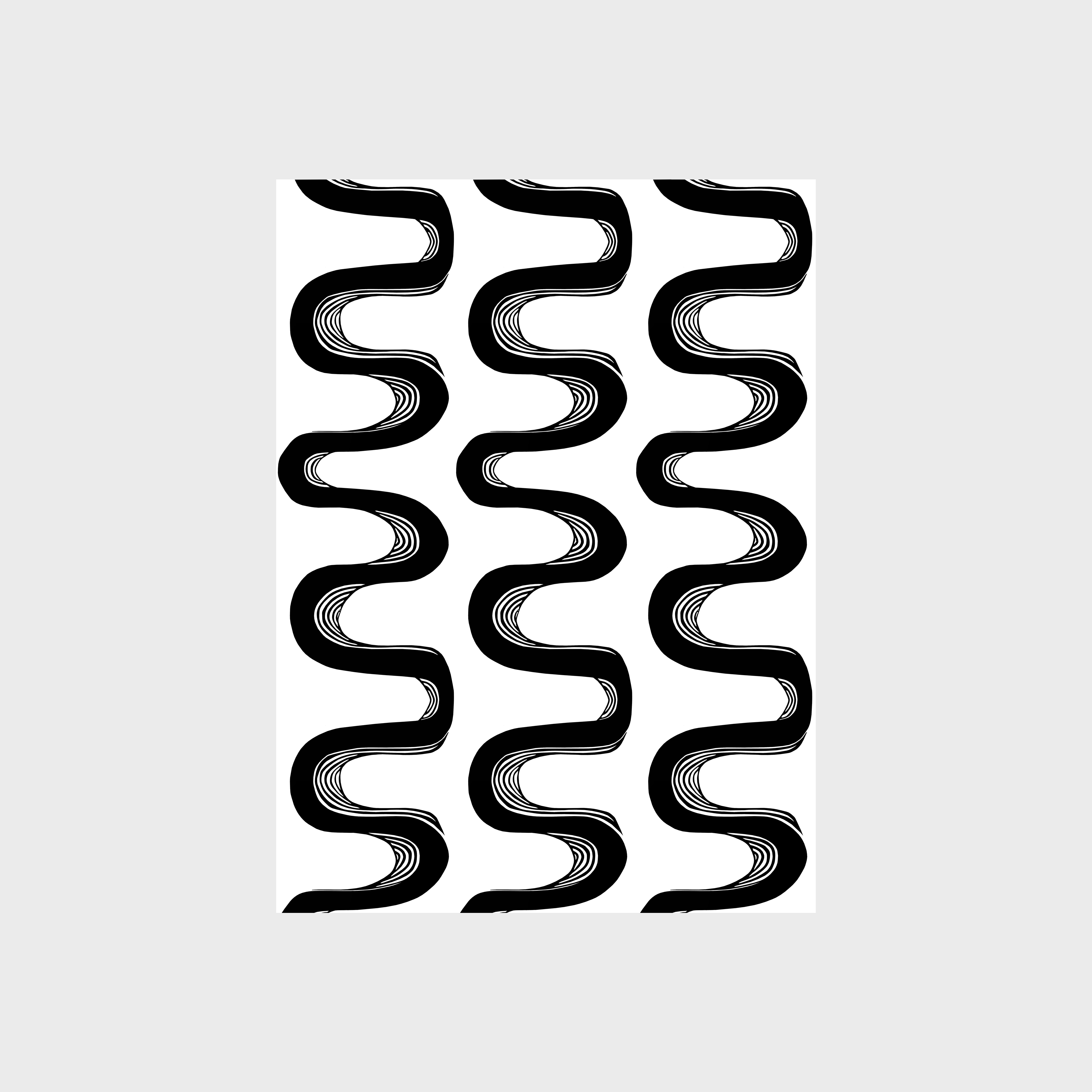 A square pillow with light blue and white stripes.