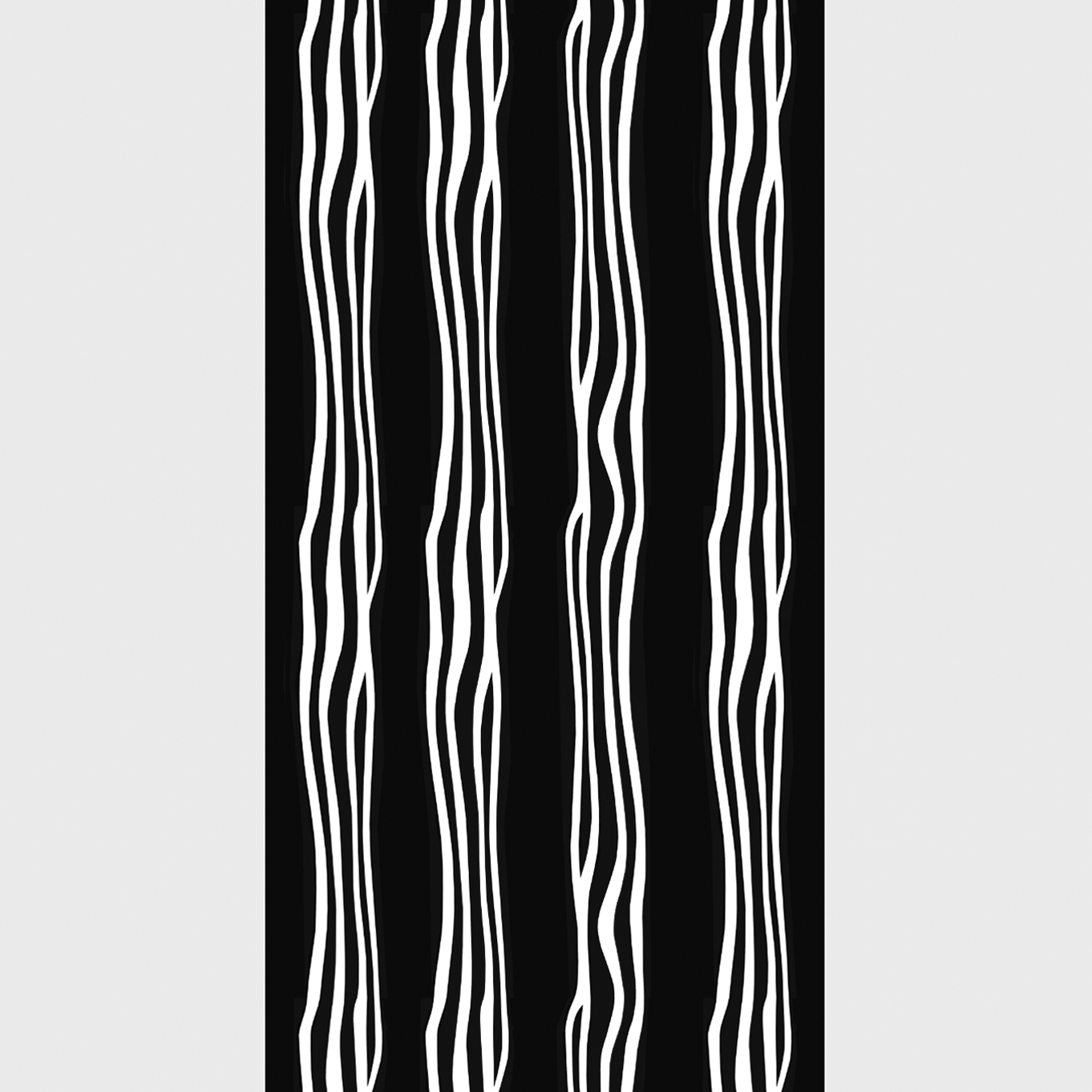 A square pillow with light blue and white stripes.