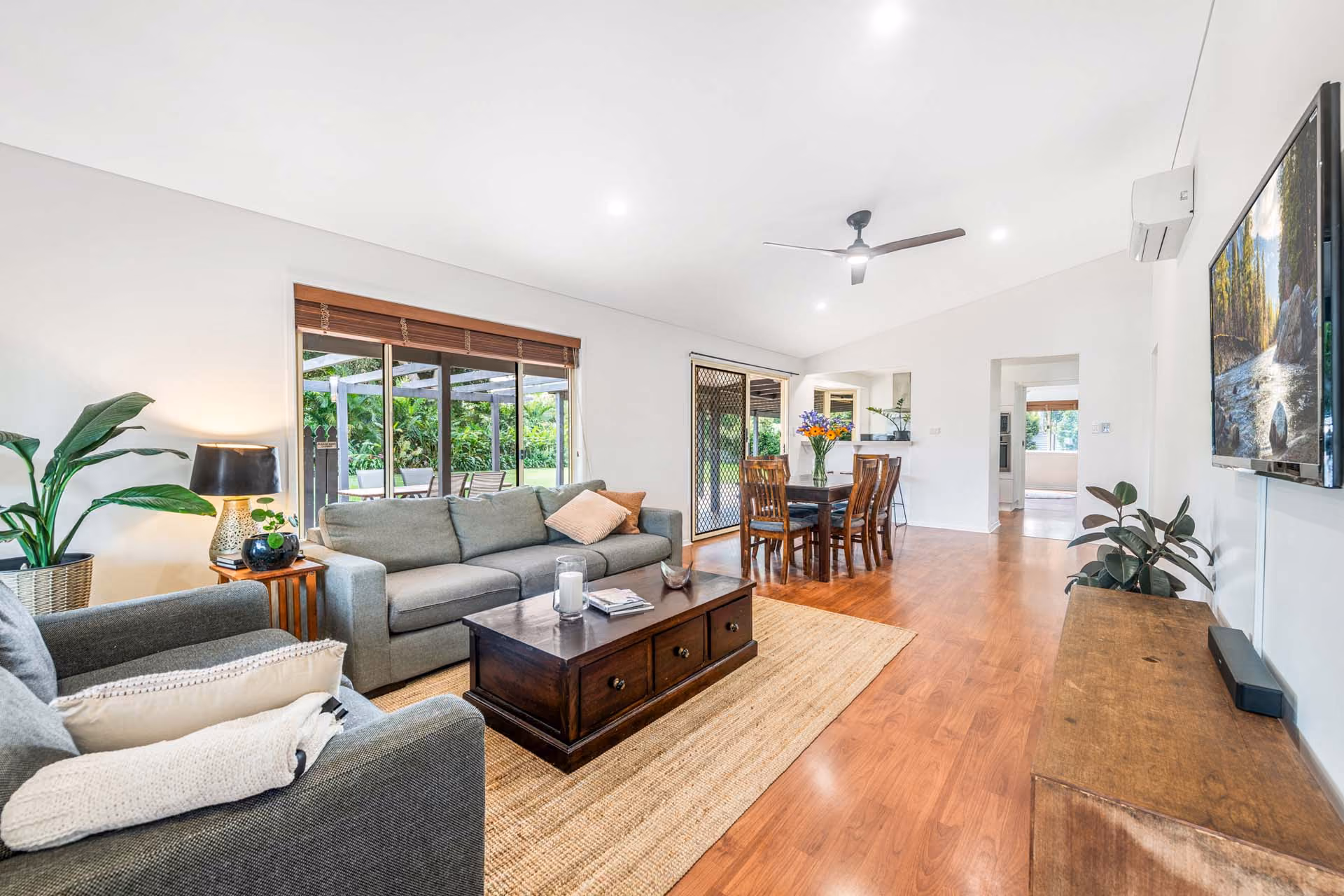 Welcome to your dream family haven! This gorgeous 3-bedroom home offers an idyllic lifestyle with a perfect blend of comfort, convenience, and captivating features. Nestled on a sprawling half-acre lot, this property is a sanctuary for tranquillity, tailored for a young family or couple seeking a safe and enjoyable space to thrive.