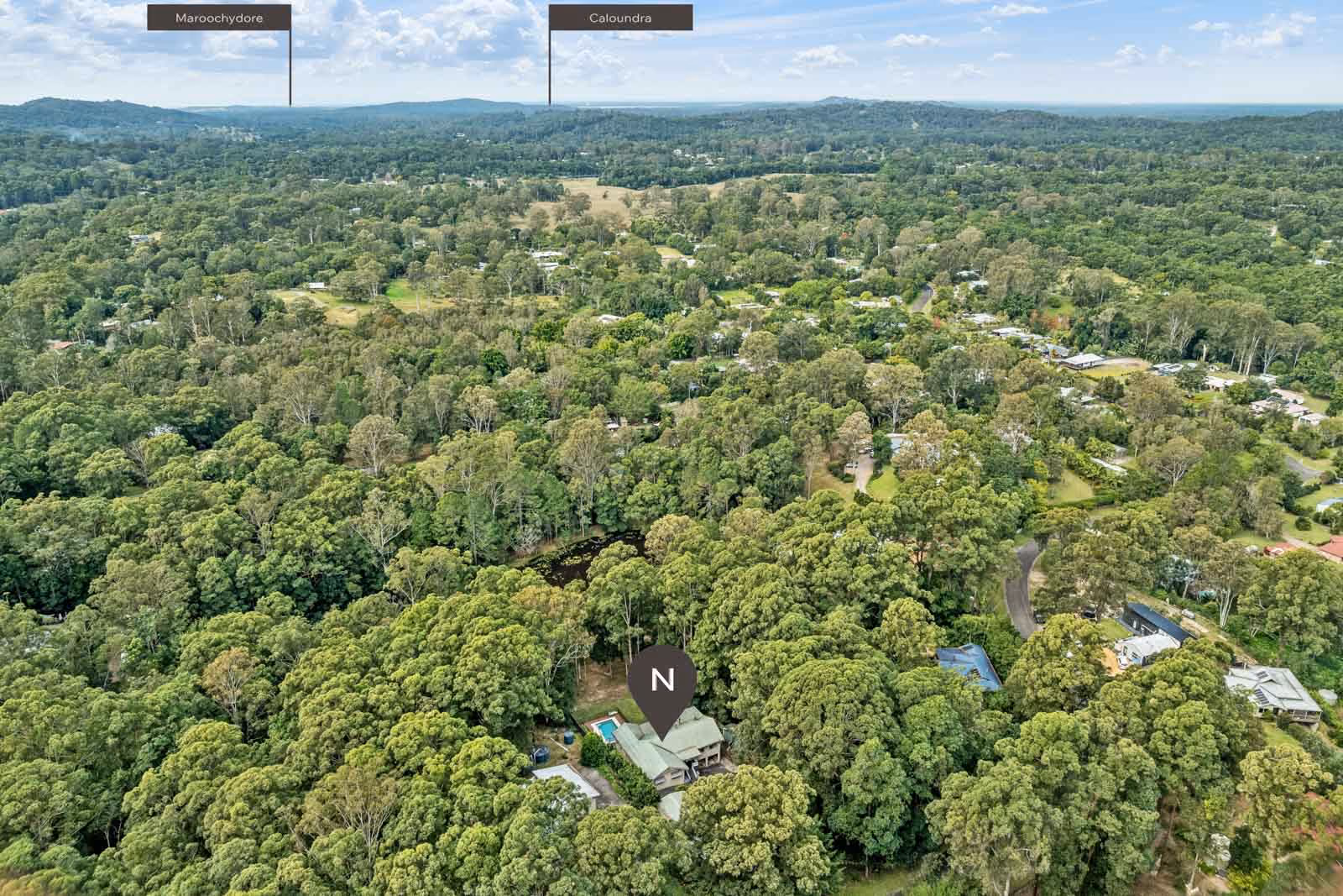 Tucked away in a quiet leafy cul-de-sac, this property offers a unique opportunity to live in a quaint and vibrant community overlooking a beautiful landscape, just outside Mooloolah township.