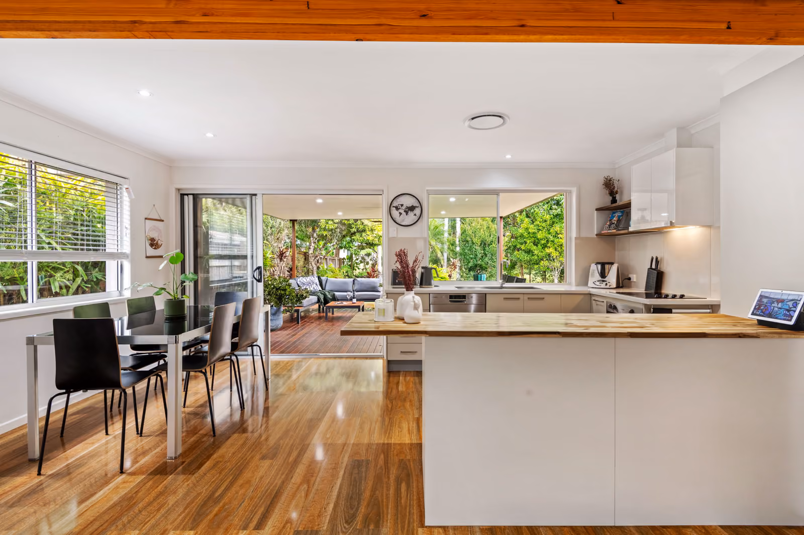 Welcome to this stylish and captivating 4-bedroom, 2-bathroom home that perfectly blends modern design with practical living. 