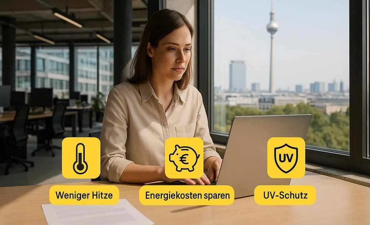 Sonnenschutzfolien fuer Fenster von POS Werbung