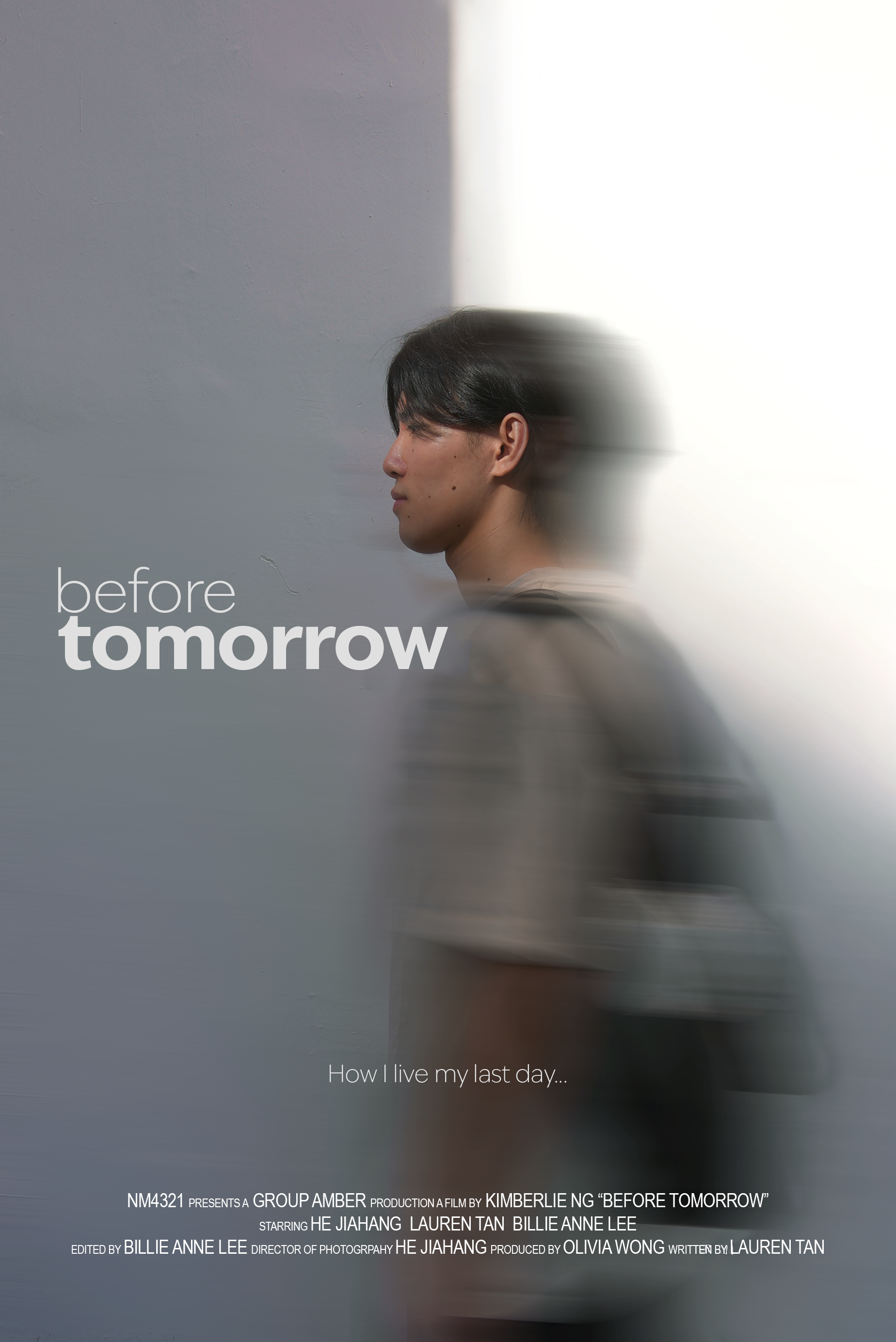 poster of character with motion blur