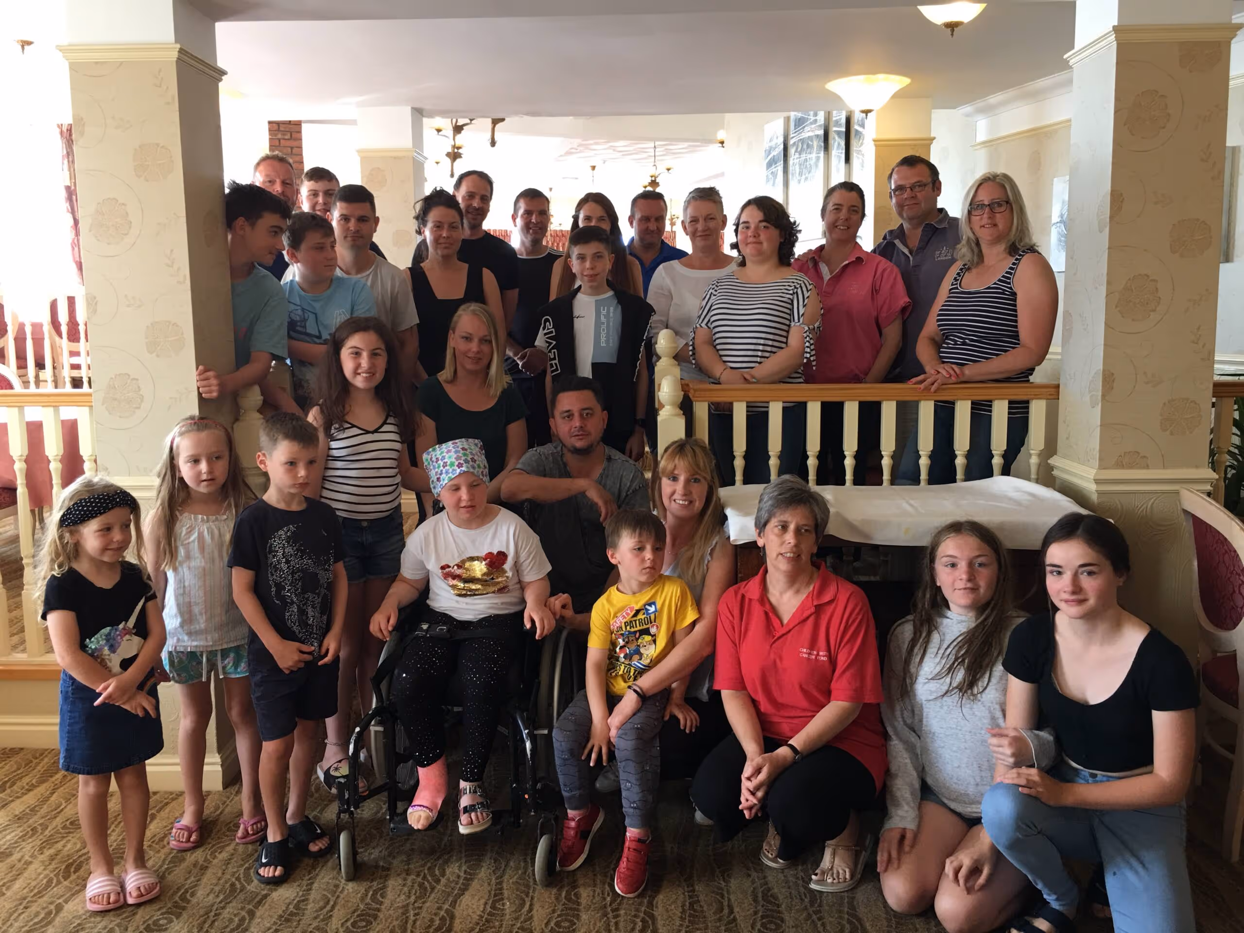 A group of people posing for a picture.