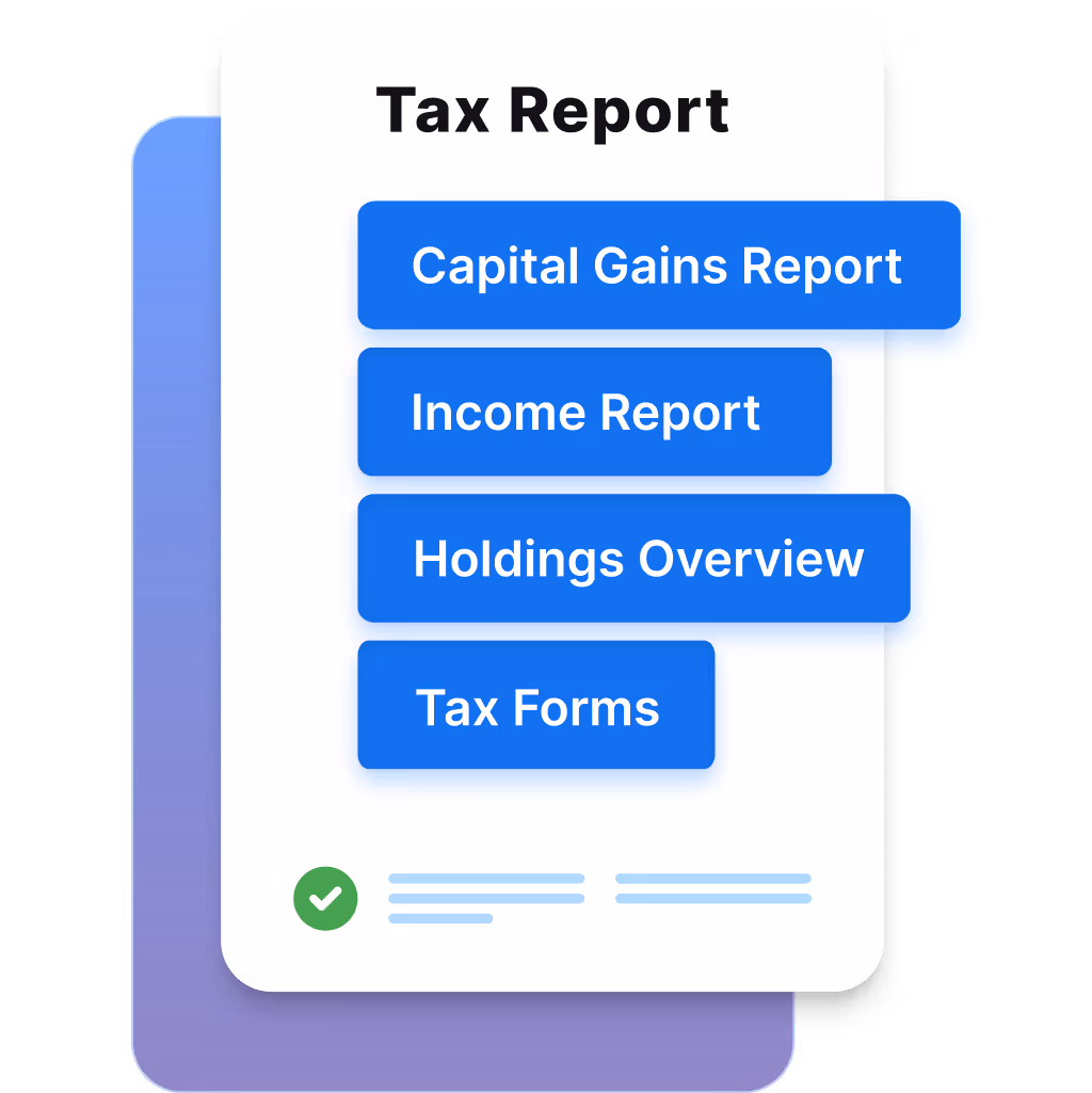 Blockpit's crypto tax report