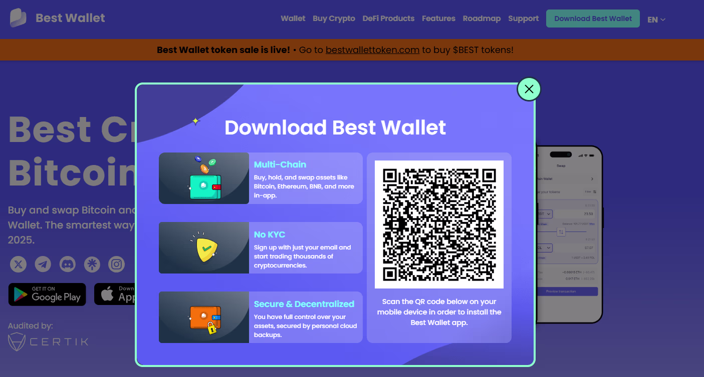 Downloading Best Wallet