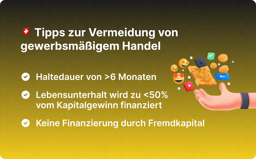 Tipps zur Vermeidung von gewerbsmäßigem Handel