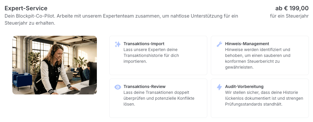Blockpit Expert-Service