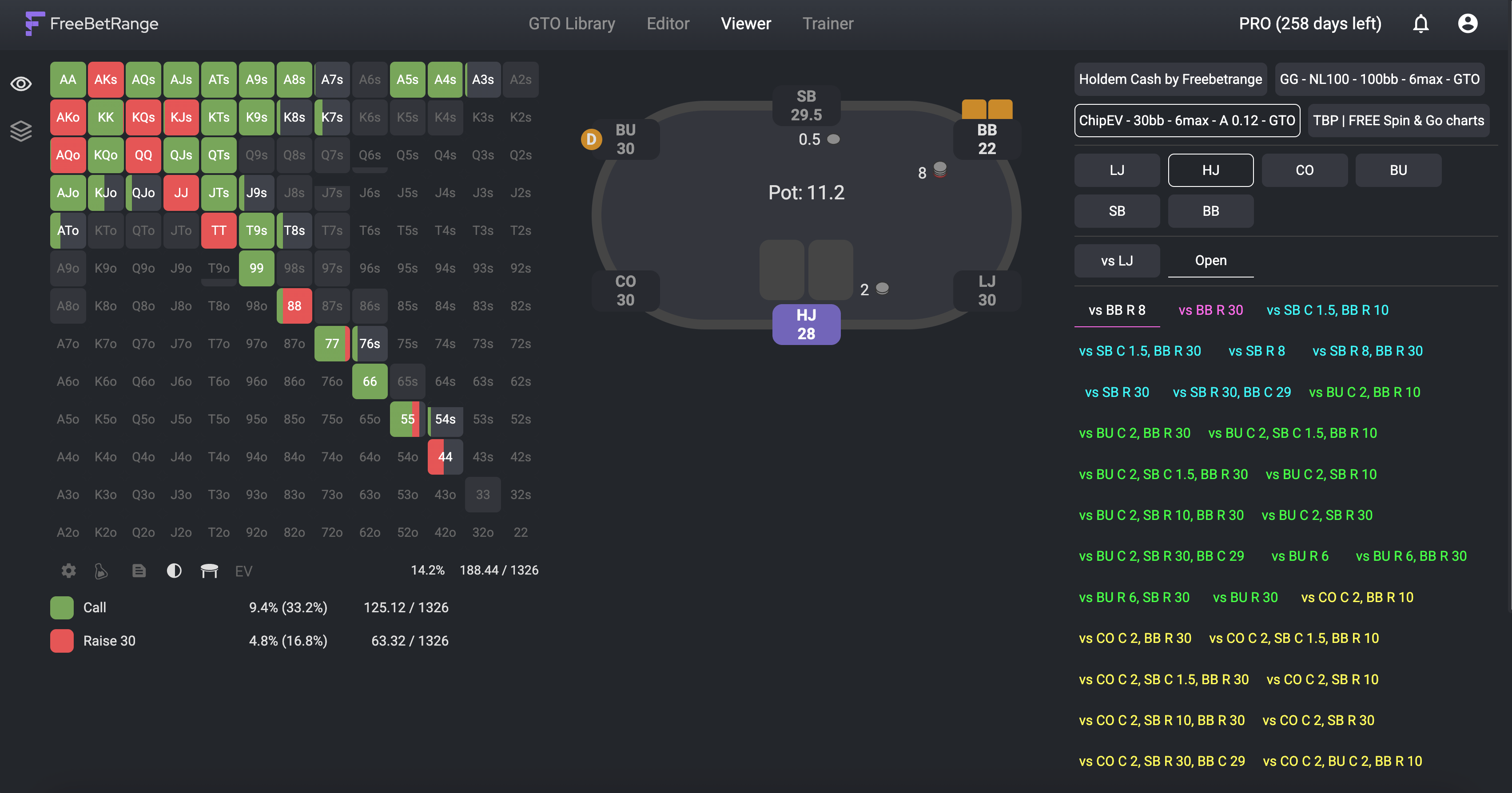 Poker Range Viewer 2025-2026