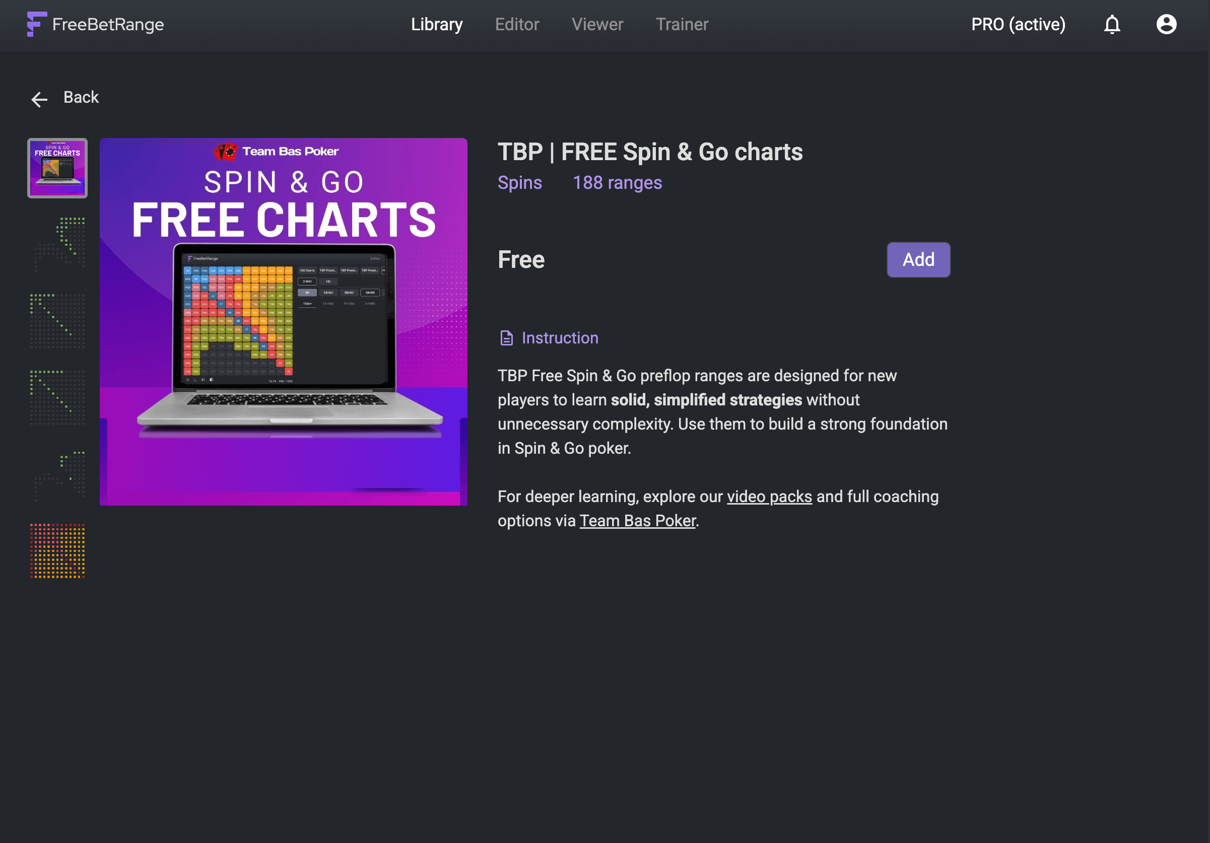 Spin and Go Preflop Ranges by Team Bas Poker