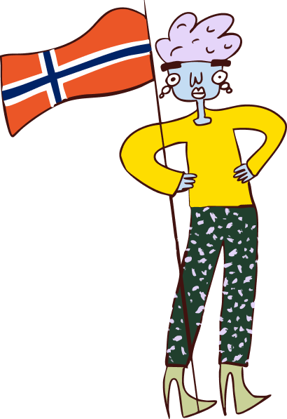 Norway Flag Bearer