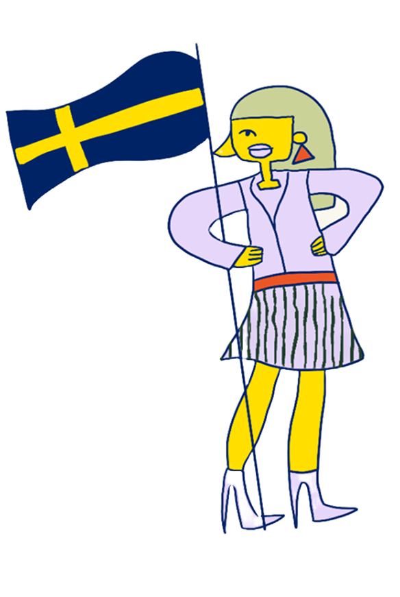 Sweden Flag Bearer Even founders