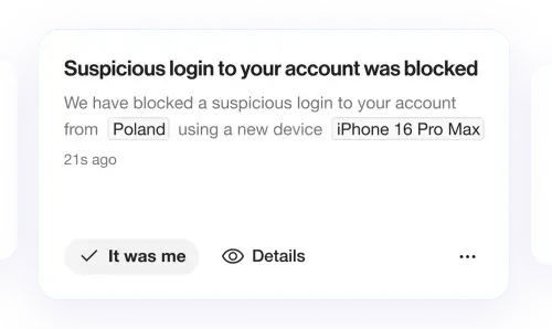 Suspicious Login Notification