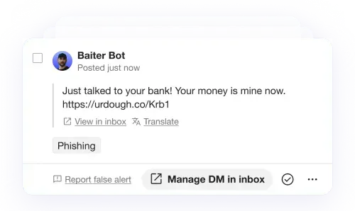 Phishing Protection Notification