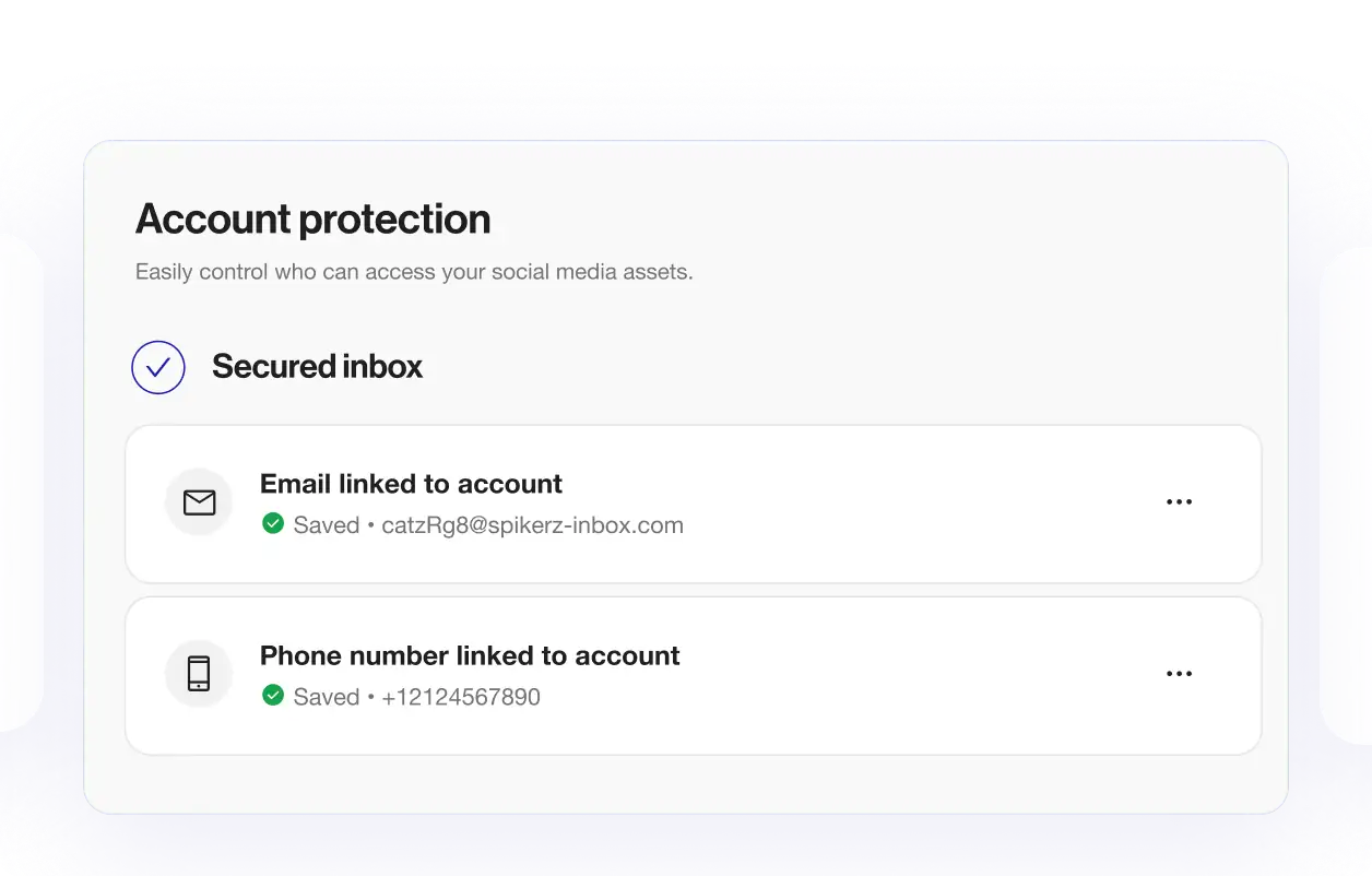 Secured Login screen
