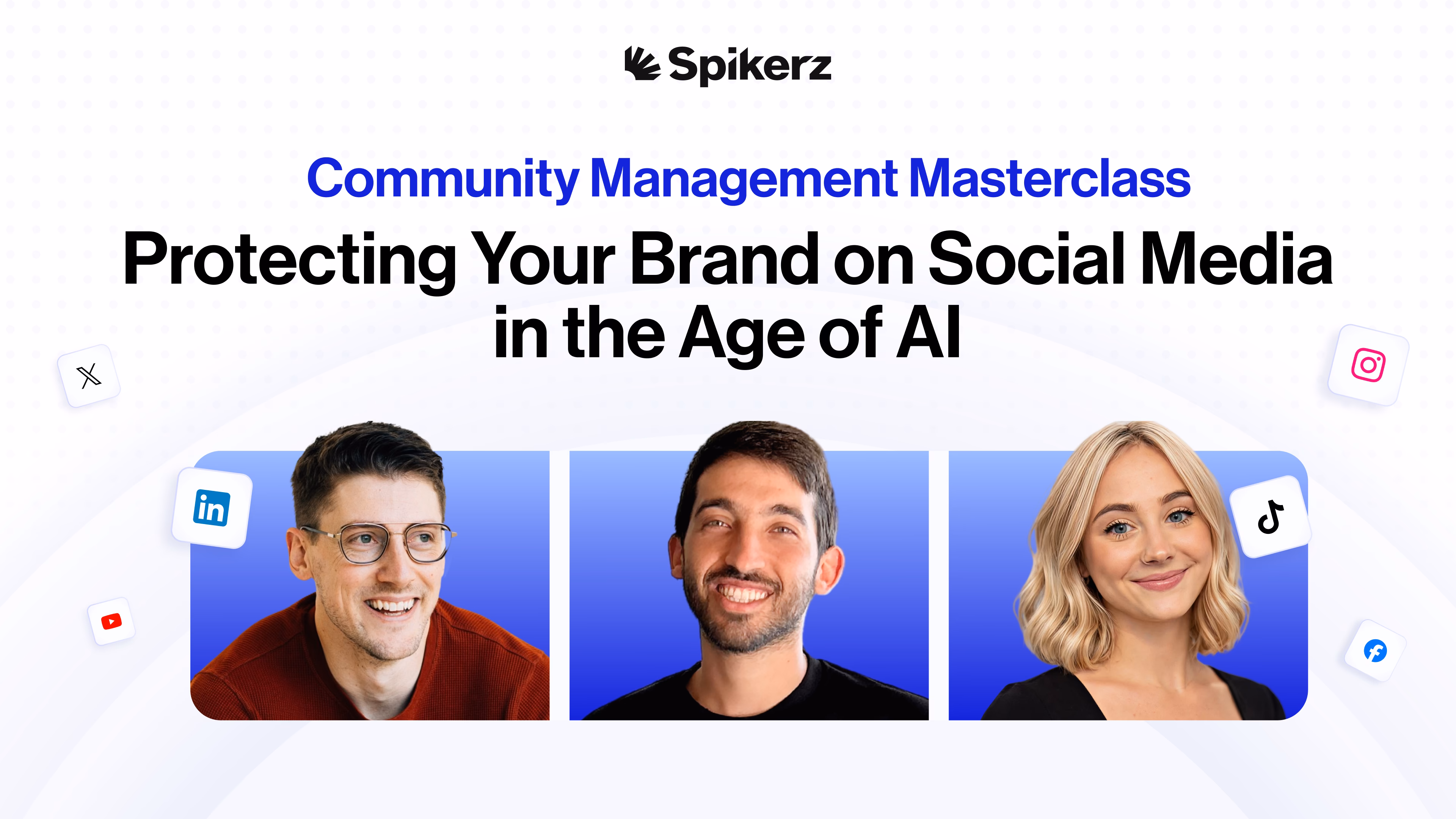 Webinar titled What Marketers Can Learn From the Biggest Brand Disasters with three speaker portraits.