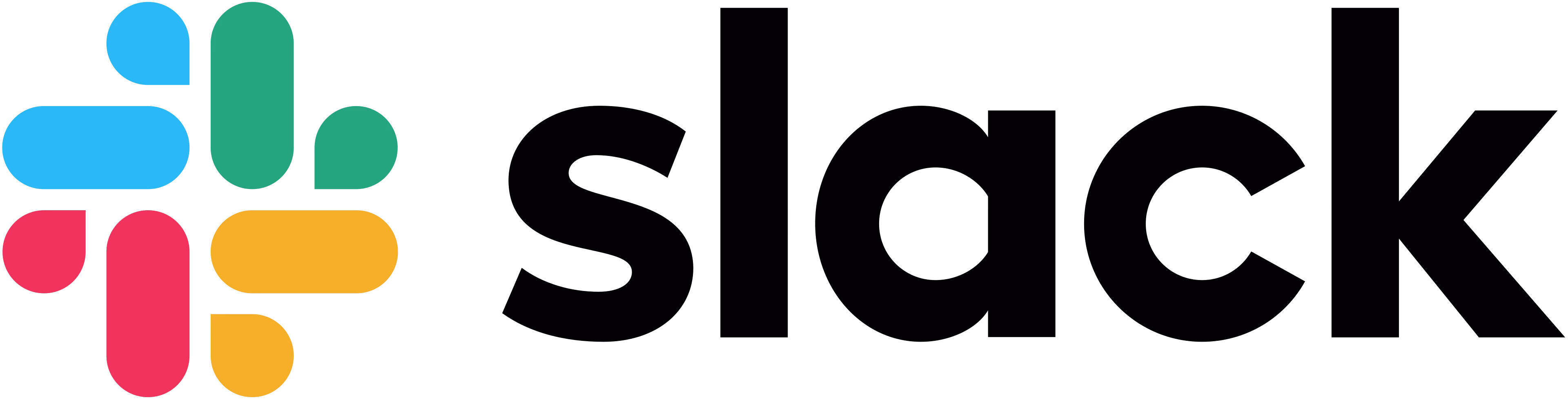 Slack Technologies logo with colorful overlapping shapes and black text.