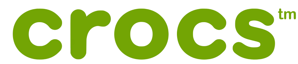 Crocs brand name text in green with a trademark symbol.