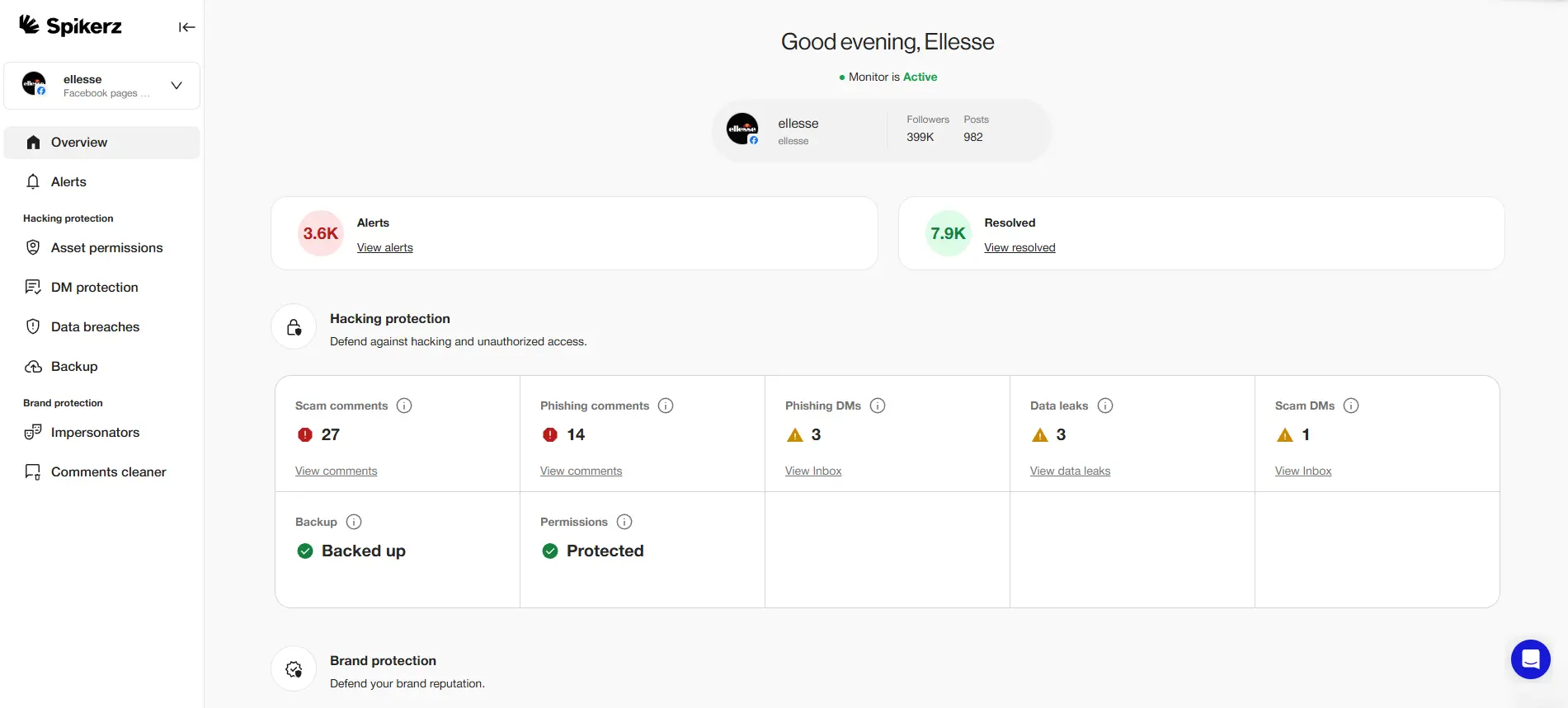 Spikerz Security Dashboard
