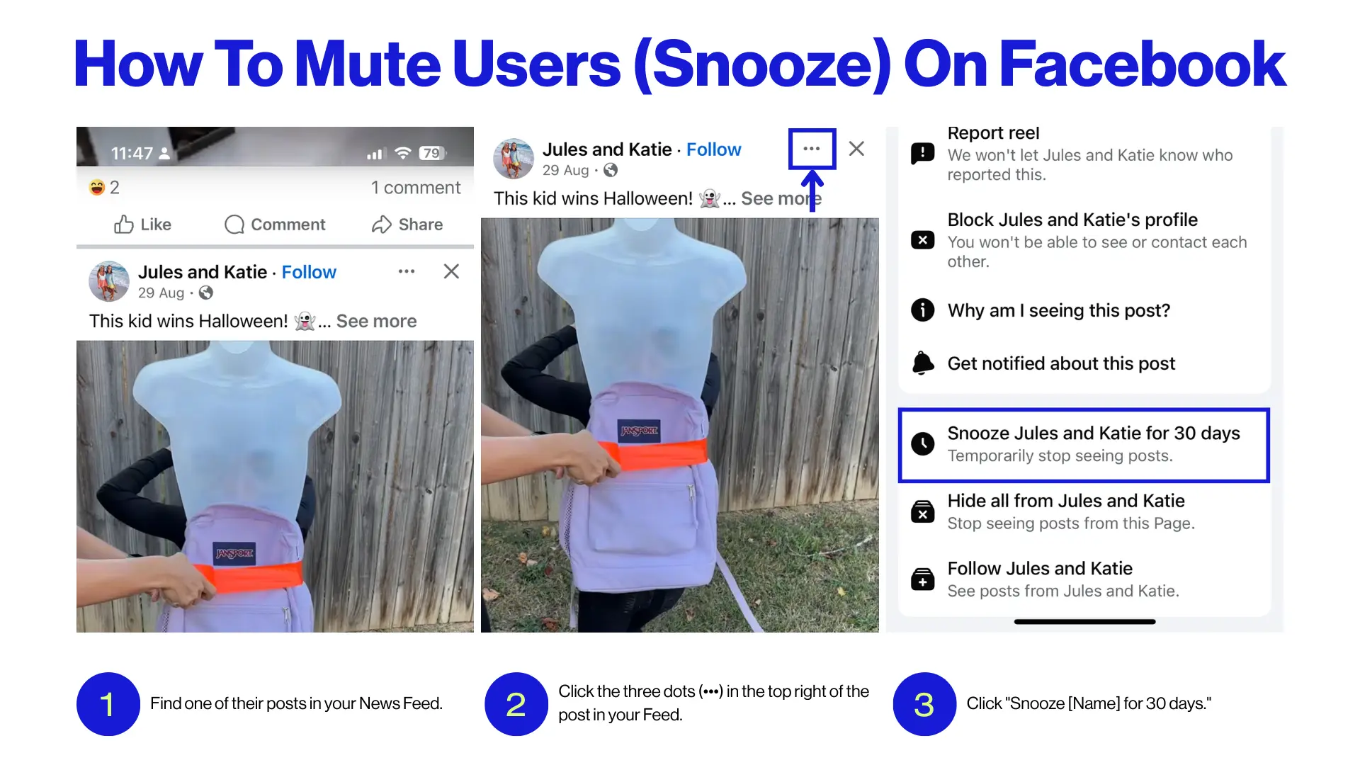 How To Mute Users (Snooze) On Facebook