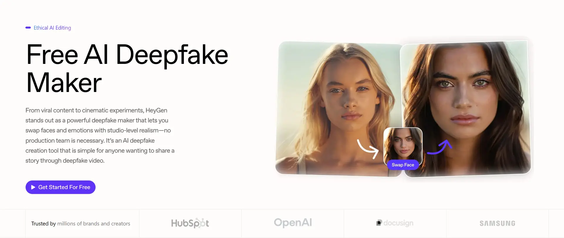 Gen AI to create deepfakes
