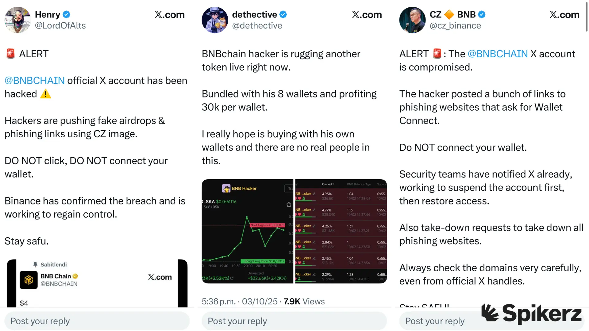 Binance X Account Hack
