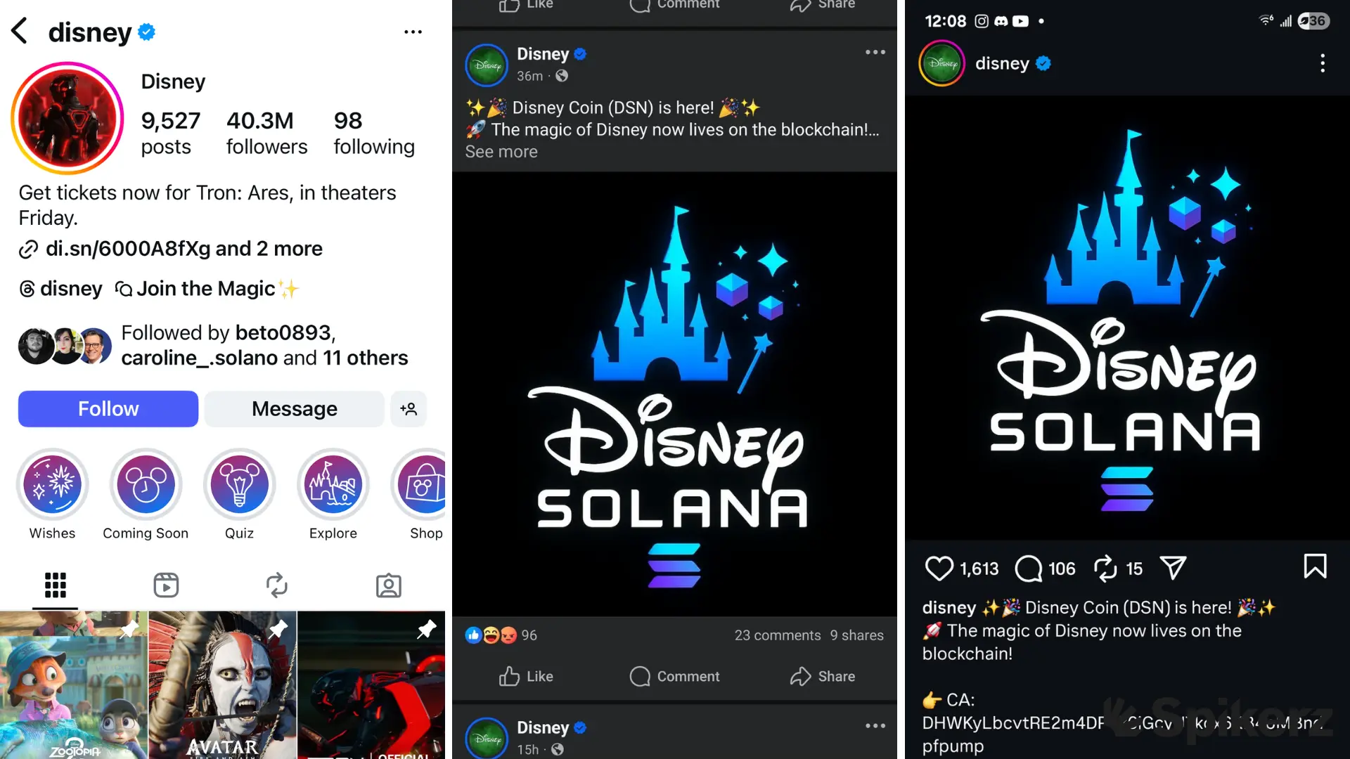 Disney's Instagram Account Hack