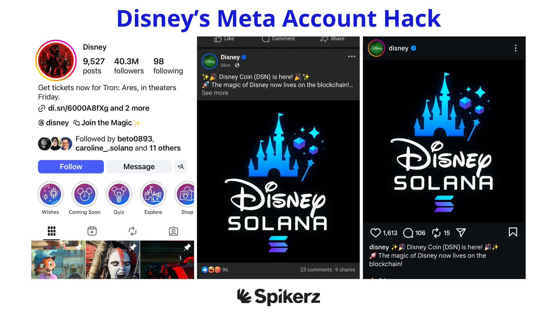 Disney's Meta account hack