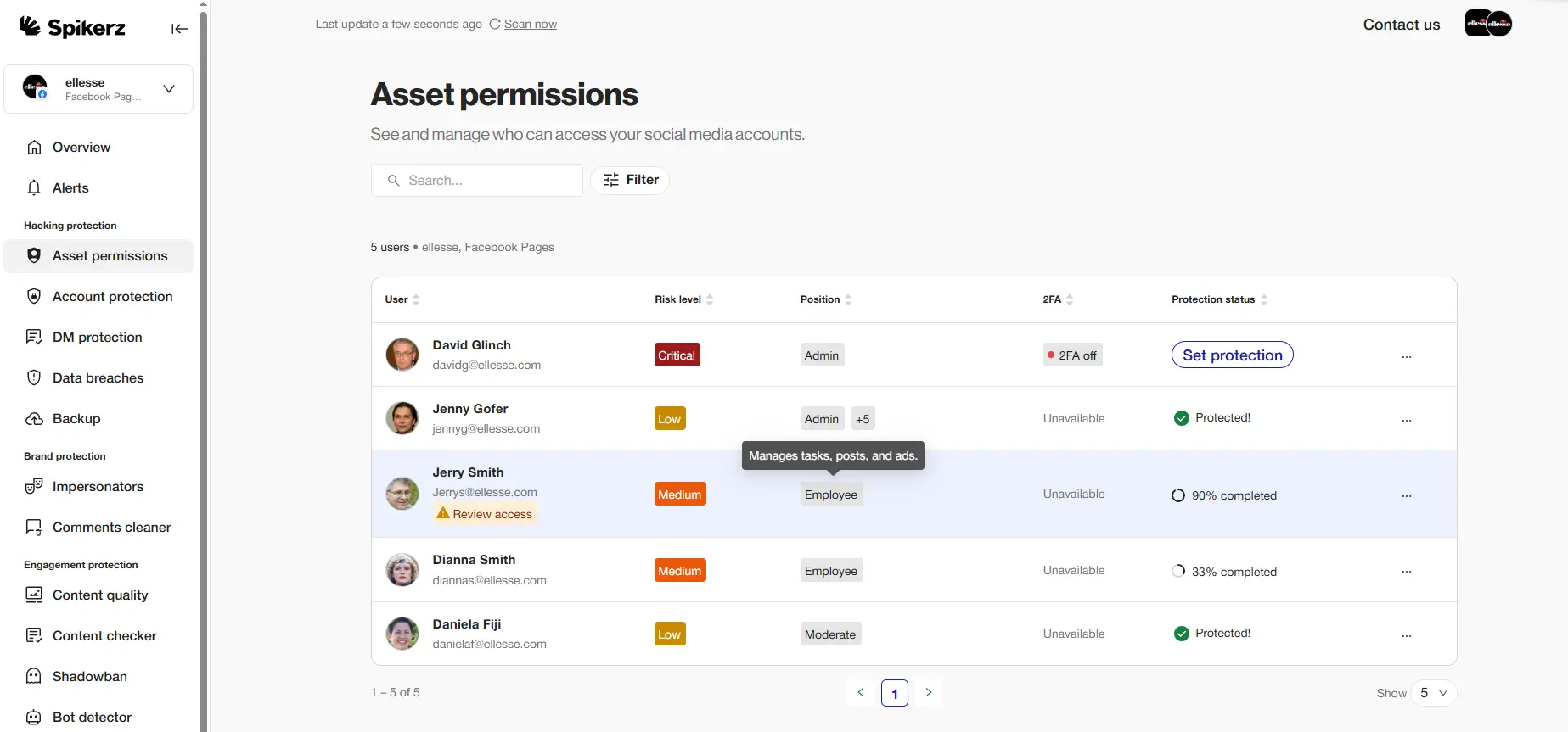 Use Role Based Access Control With Spikerz