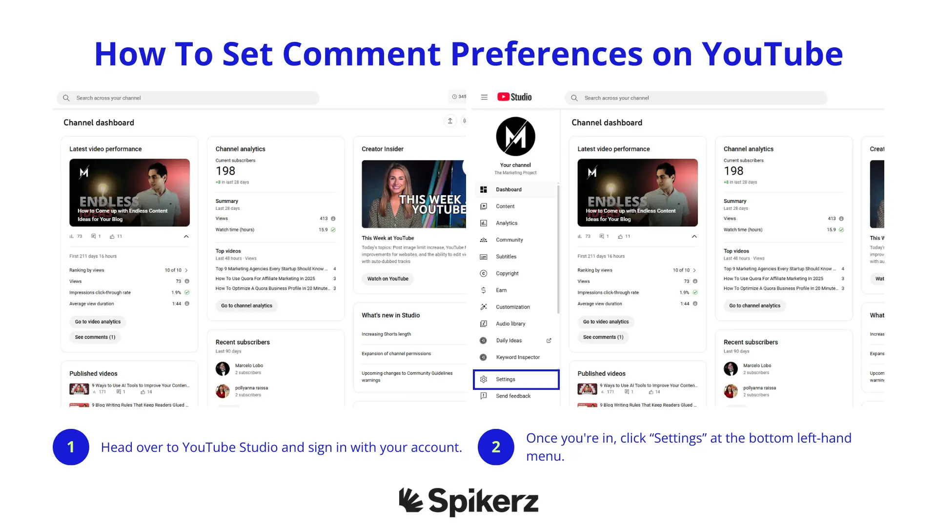 How To Set Comment Preferences on YouTube 01