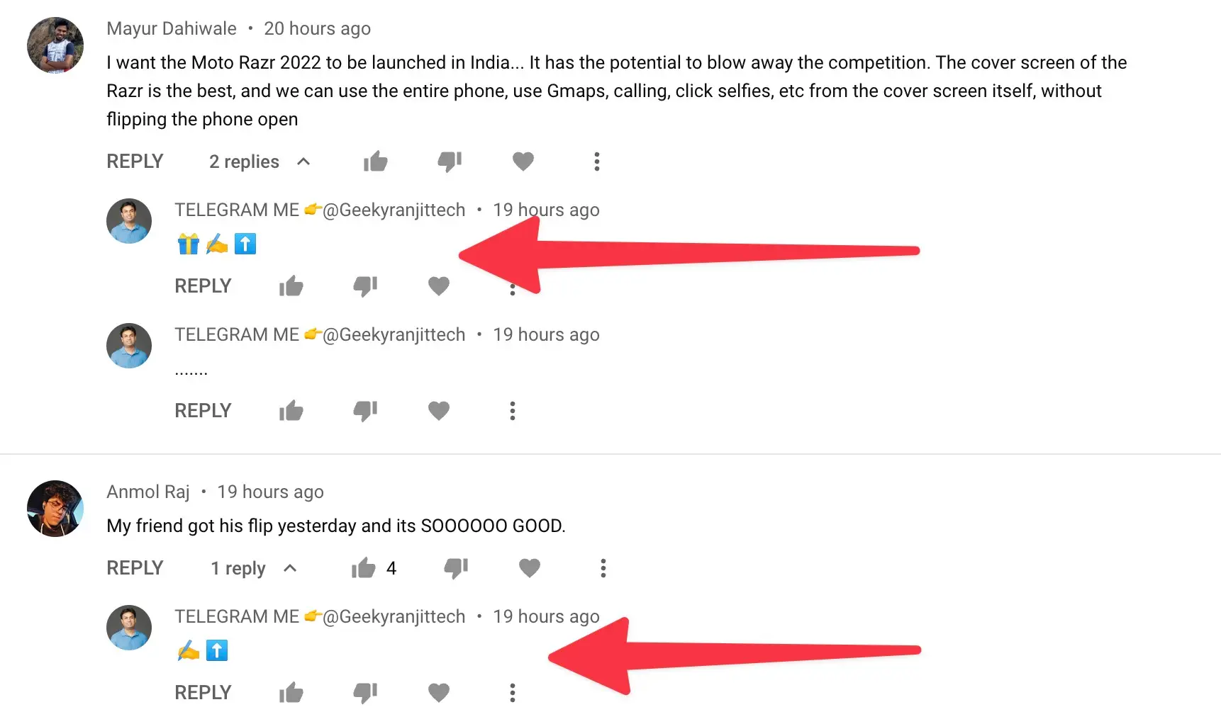 YouTube Spam Comments