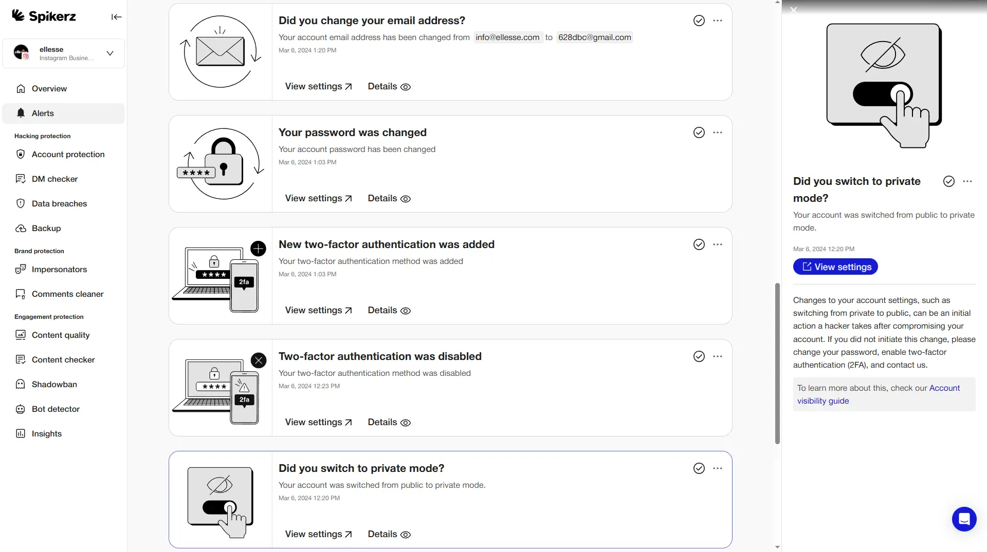 Social Media Monitoring Security Example