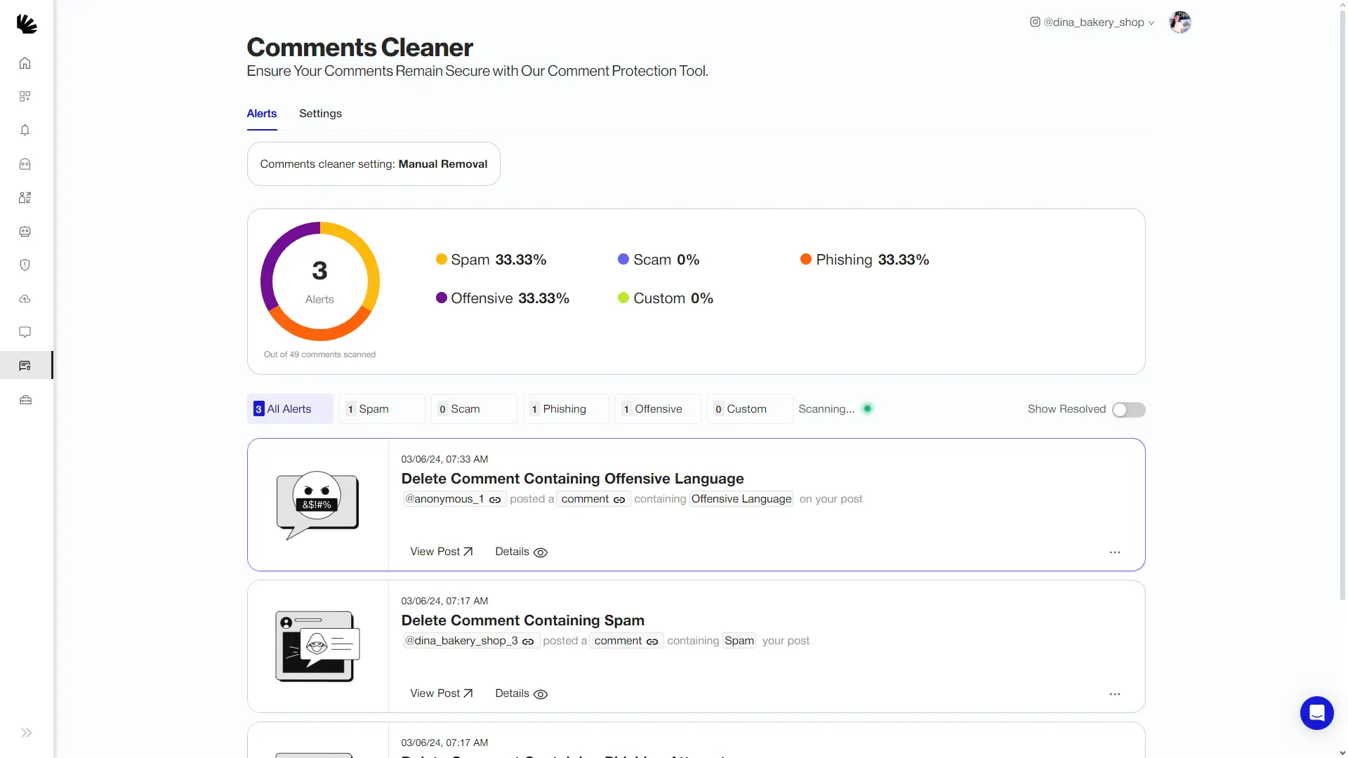 Spikerz Comment Cleaner