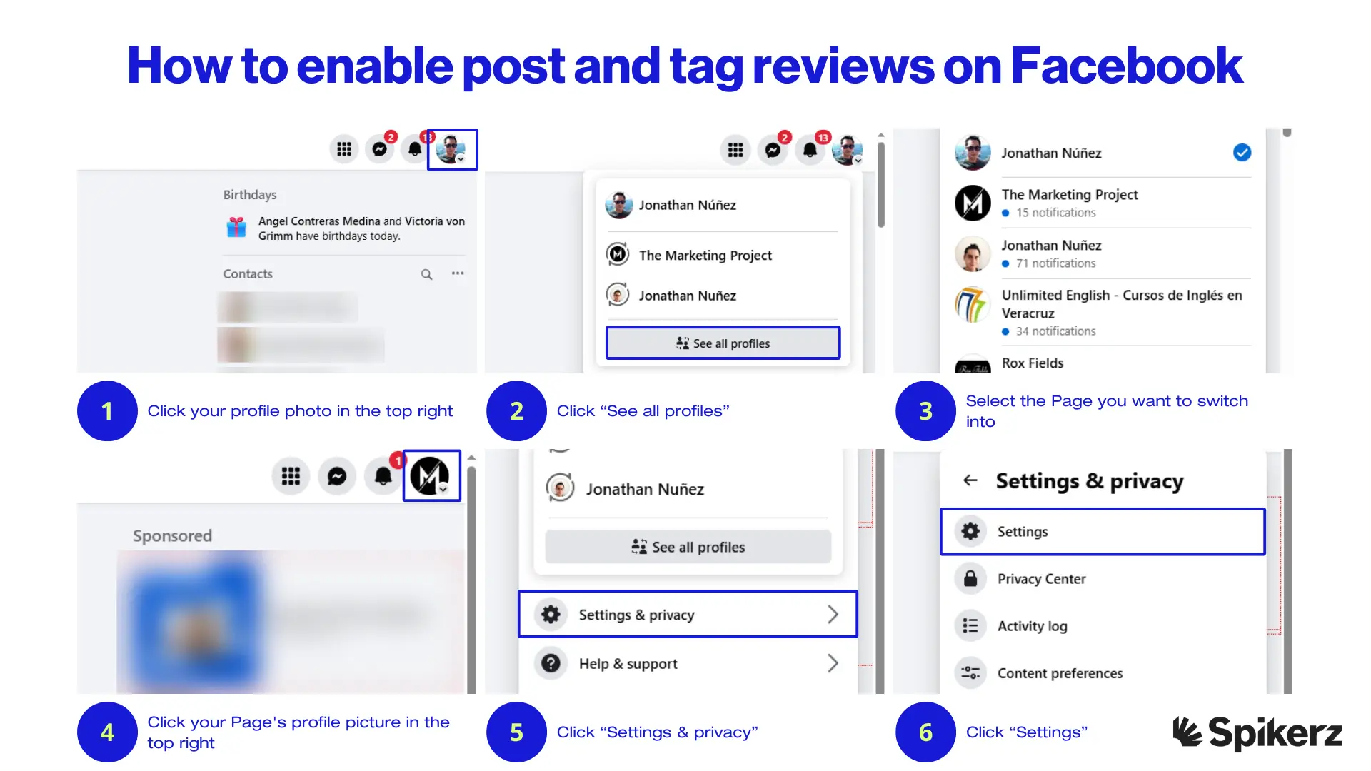 Spikerz How to enable post and tag review 01
