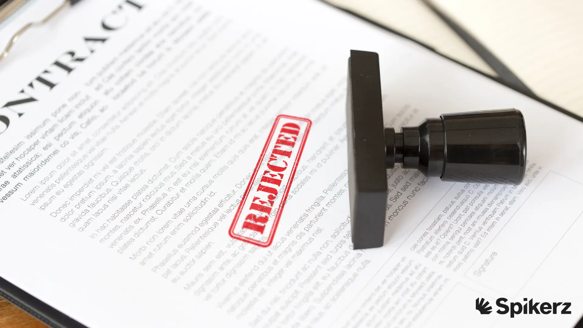 Application rejection