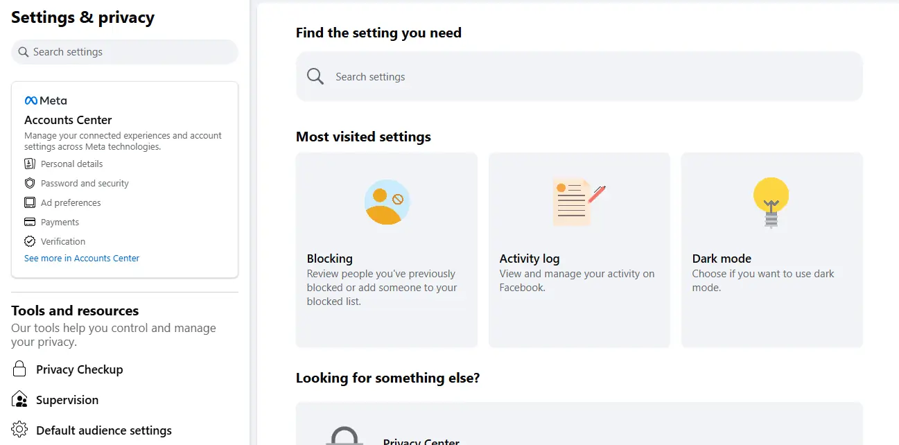 Check Your Facebook Settings