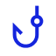 Phishing and impersonation shield icon