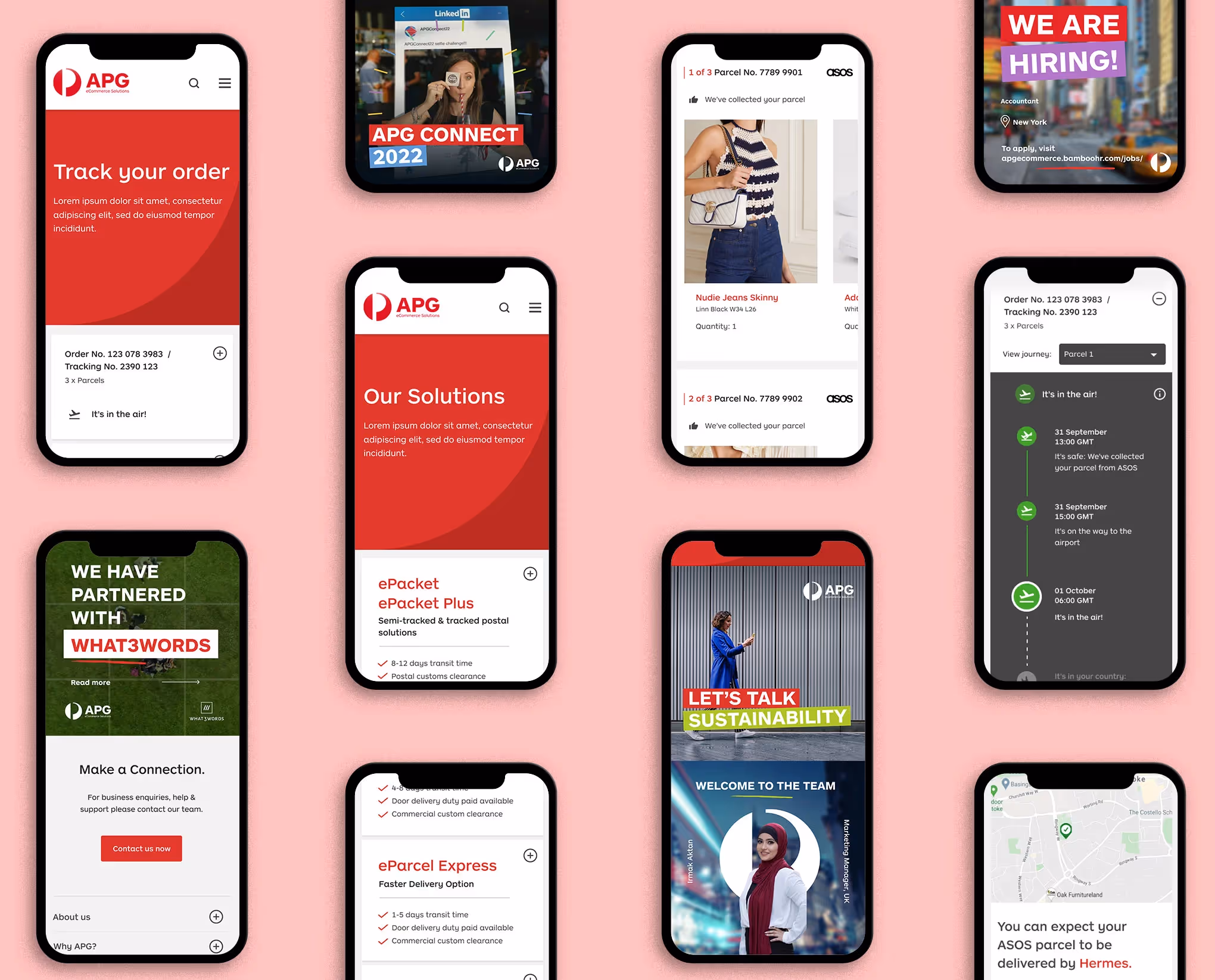 two posters side by side displaying customer quotes