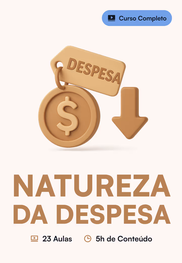 Capa Curso Natureza da Despesa