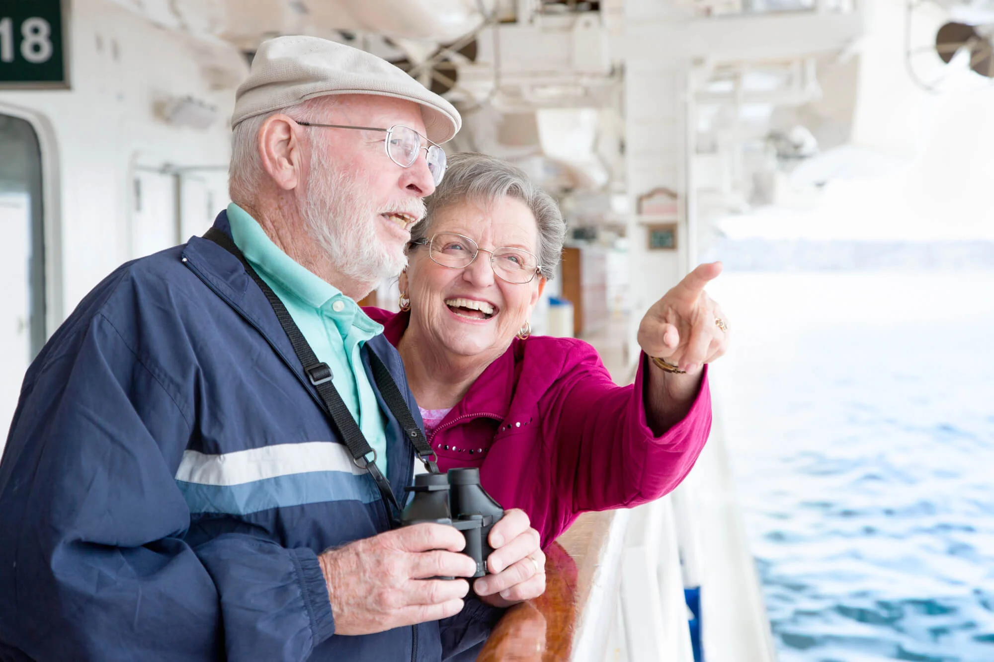 senior couple wearing Lymphedema Compression Garments