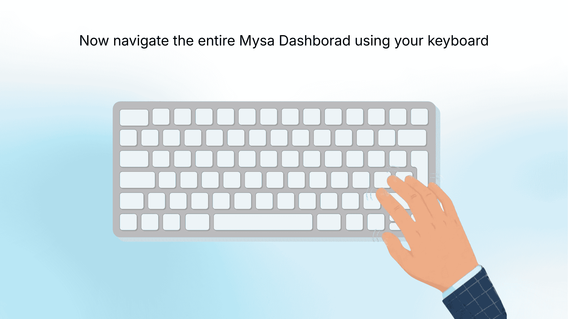 image showing how the entire Mysa dashboard can be now navigated by the  keybord