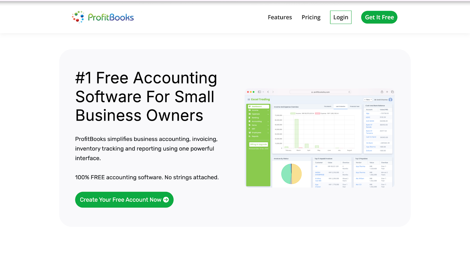 ProfitBooks Homepage