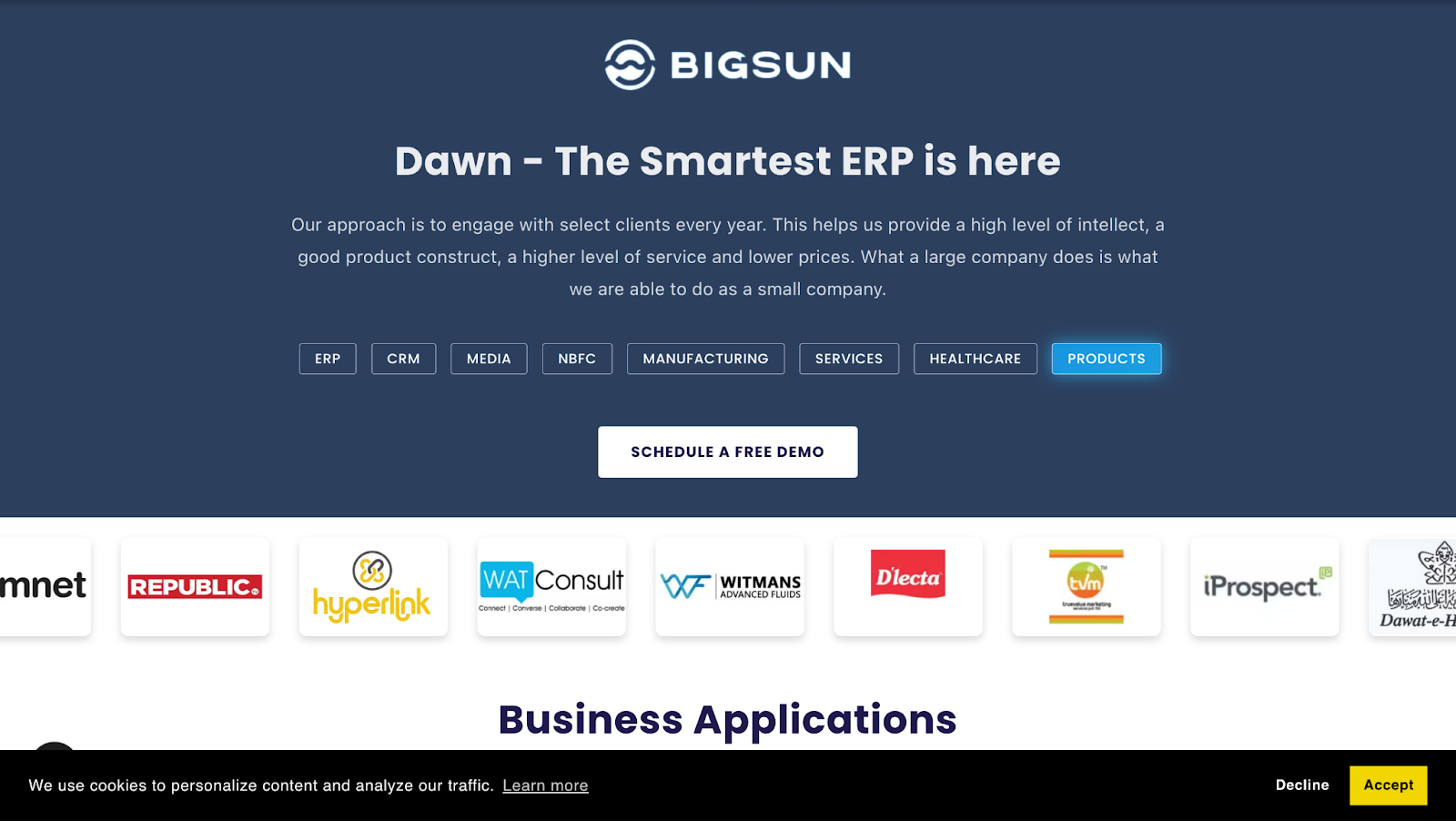 Bigsun GST Suite Homepage