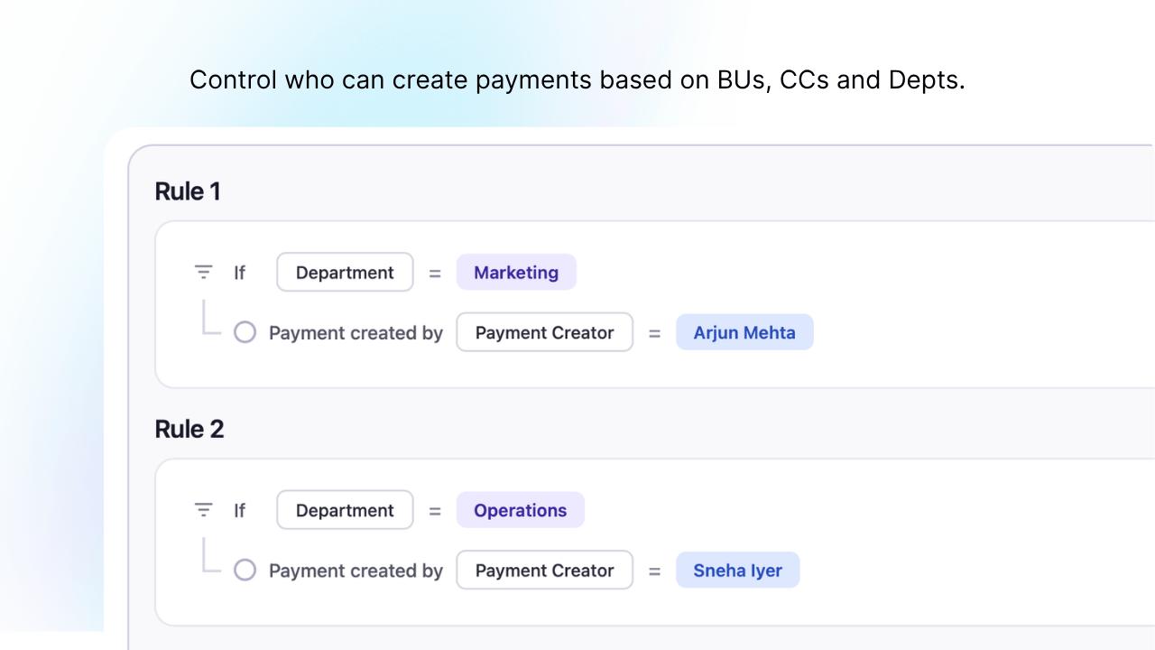 Image showing rule based payment creation by Mysa