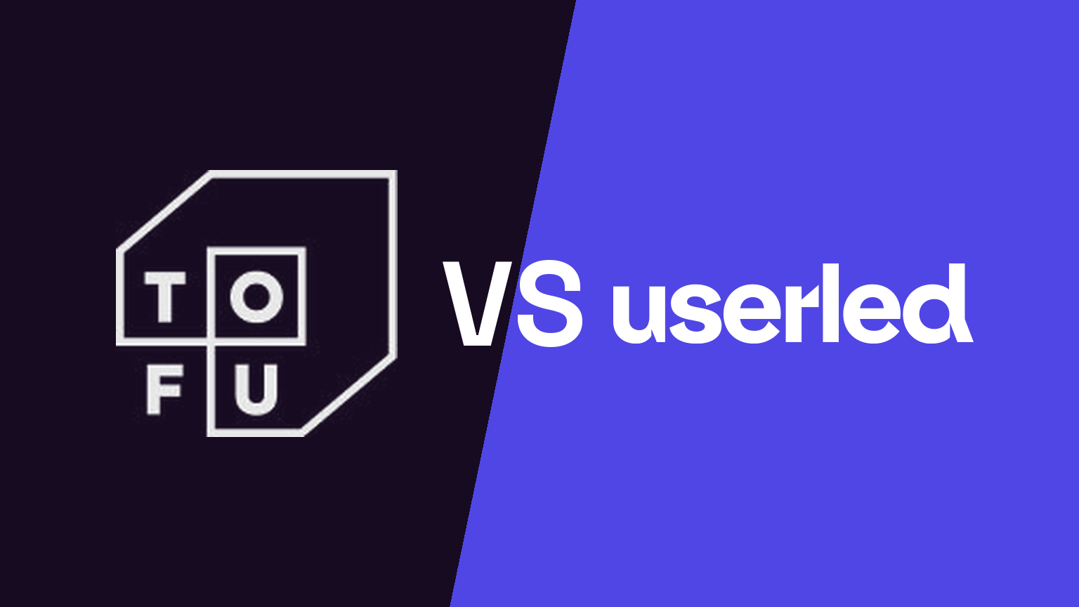 Tofu blog hero — Userled (with real wordmark)