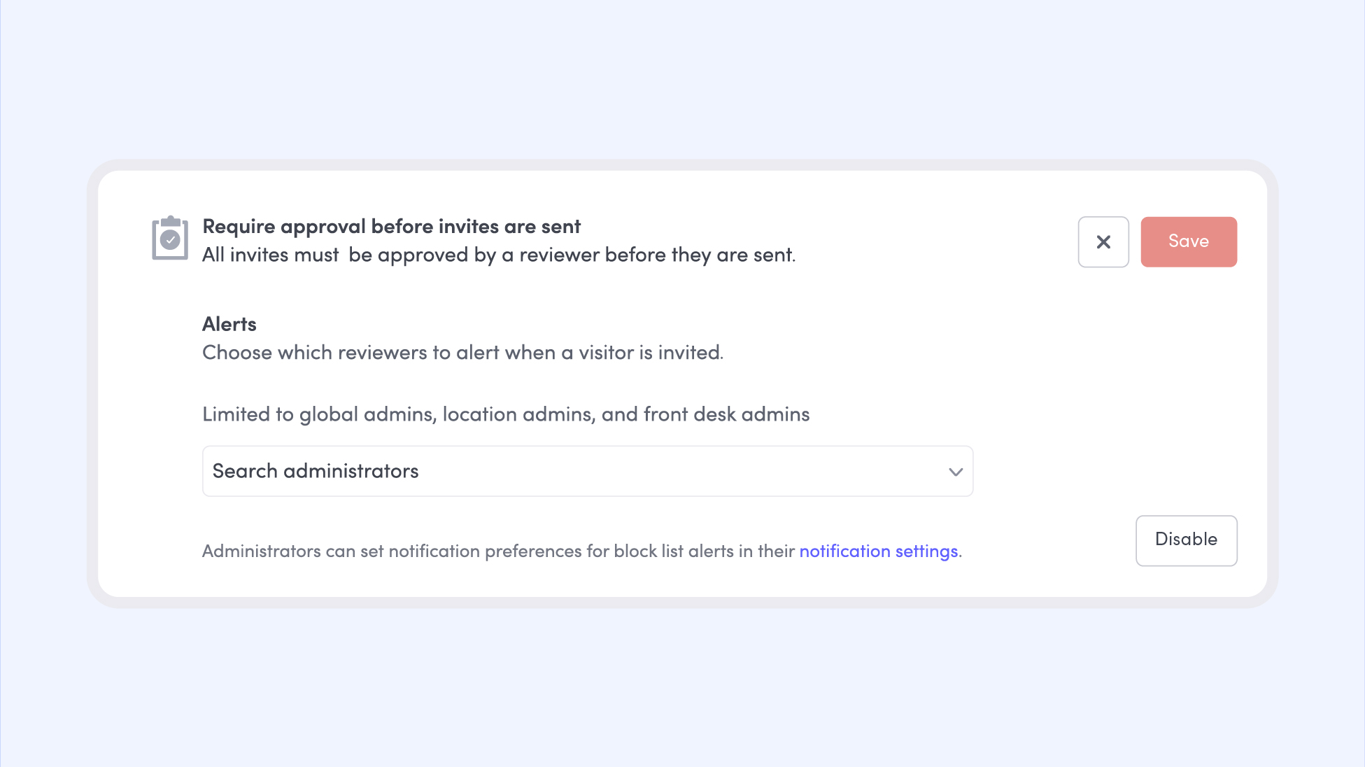 Envoy’s multi-part approvals