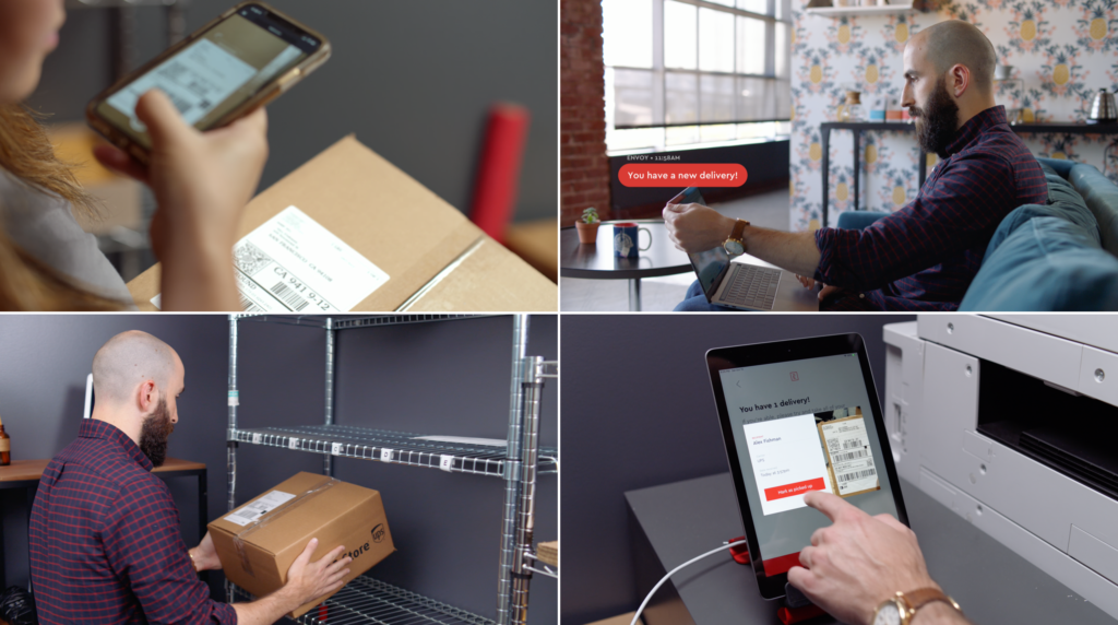 Delivery management software automates package management for workplaces.