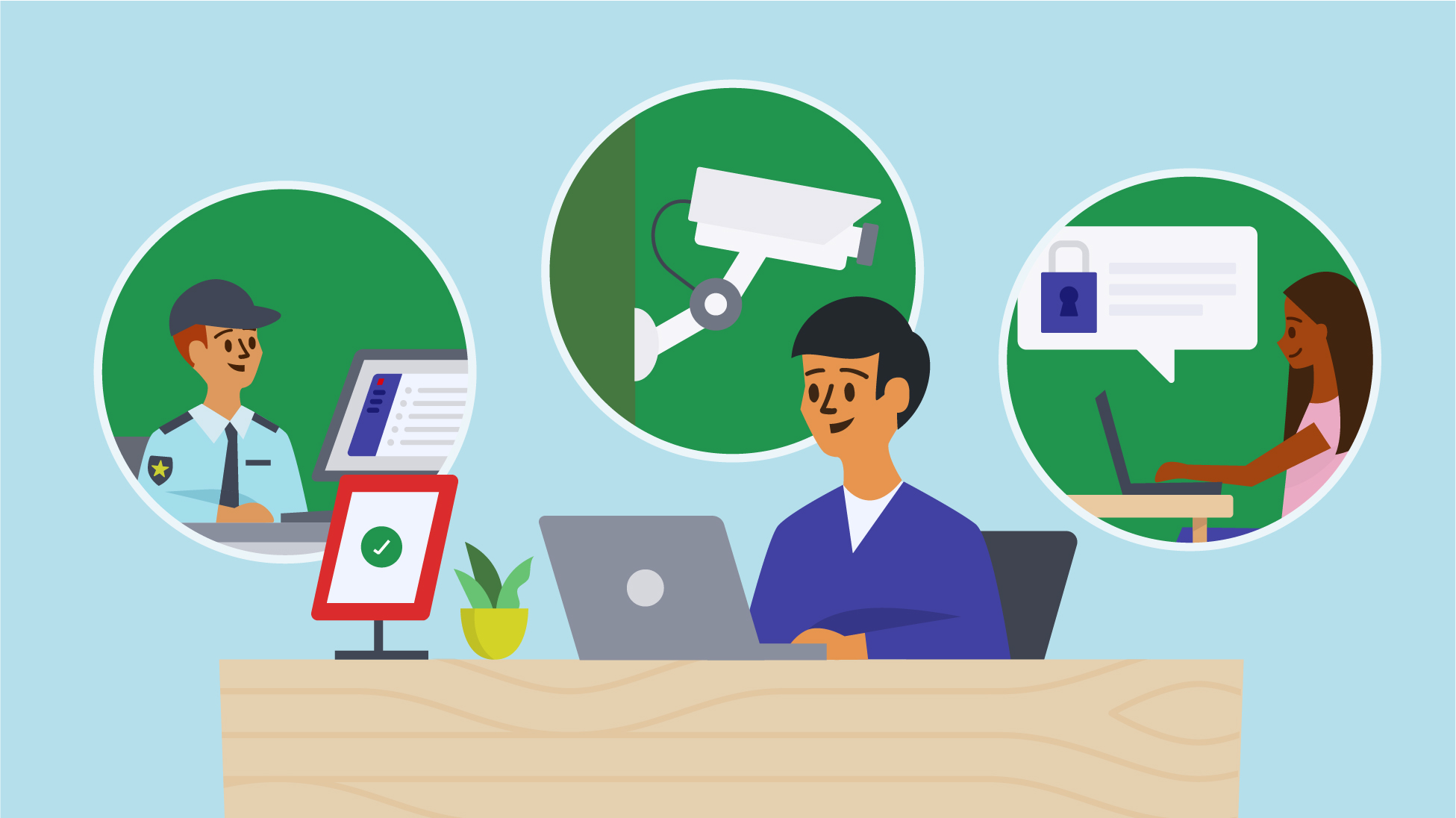 Security service solutions for the workplace