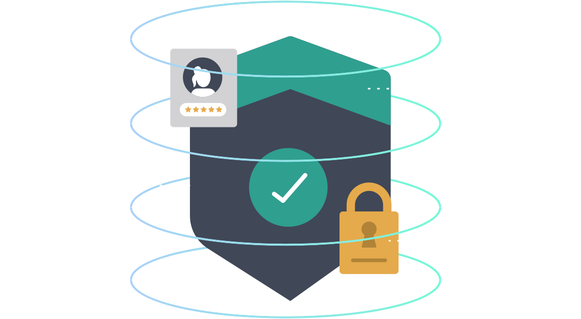 Safe and secure workplace icons