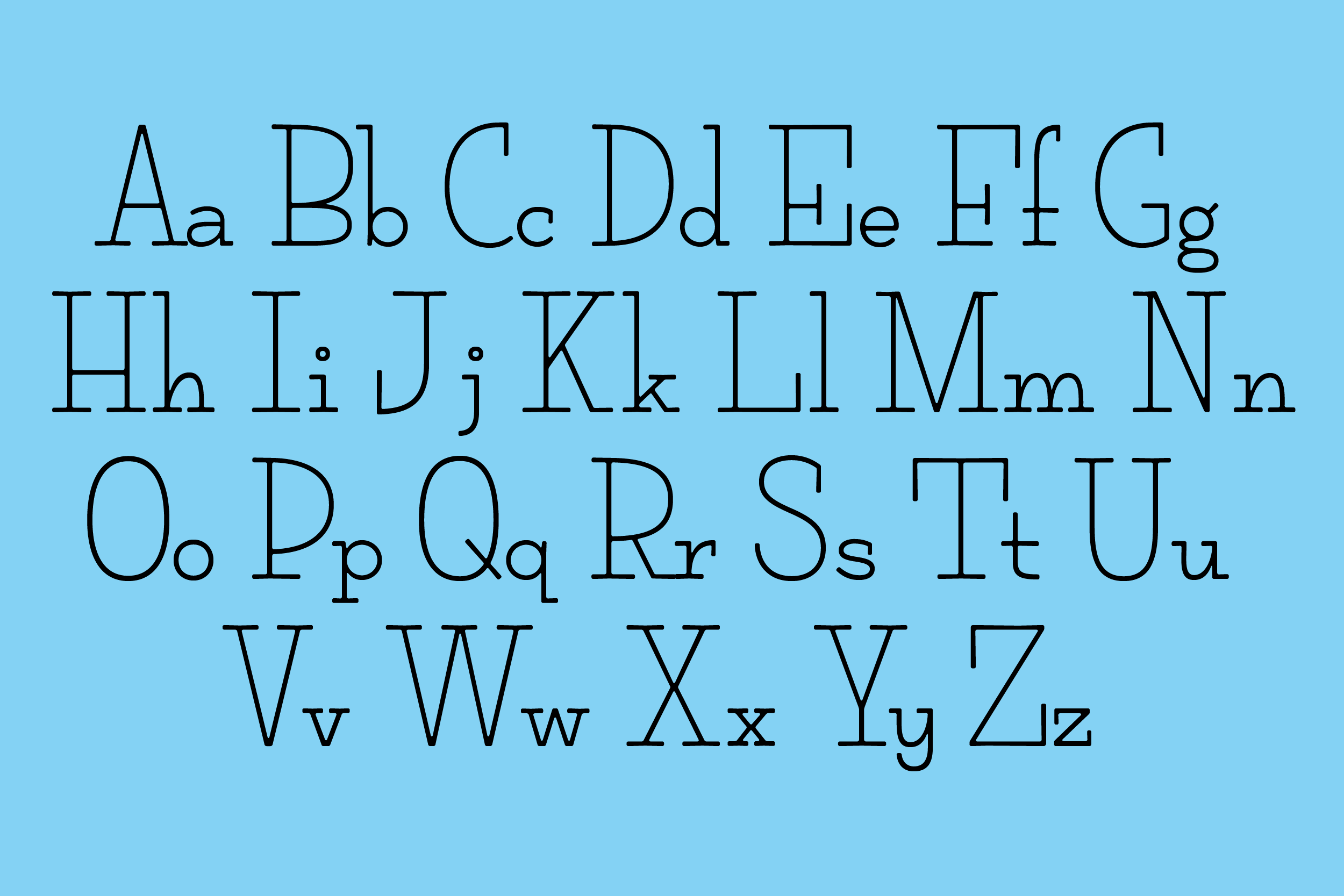 Stockinette Alphabet